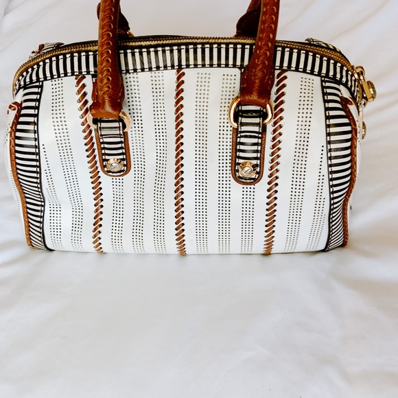 henri bendel Handbags - Henri Bendel Centennial Stripe Barrel Bag Purse